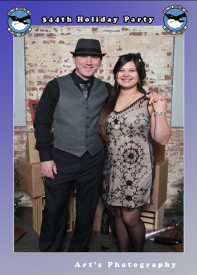 Holiday Party Couple Portrait