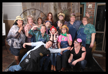 Group photo printed immediately.